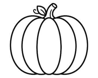 Dibujo lineal de calabaza en formato SVG, imágenes prediseñadas de calabaza para Acción de Gracias, archivos de corte láser de calabaza, archivos para Cricut Silhouette, vector de otoño, descarga instantánea.