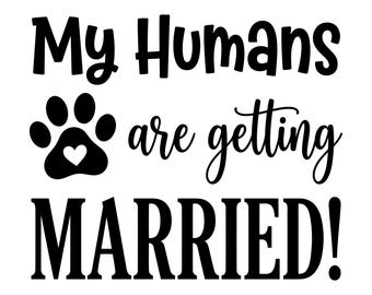 Letrero SVG para boda de perros, boda de perros, pañuelo para perros, atuendo para boda de perros, camiseta para boda de perros, archivos de corte Cricut, descarga instantánea
