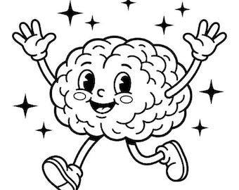 SVG de cerebro, SVG de cerebro humano, archivos vectoriales de cerebro, archivos de corte de cerebro, imágenes prediseñadas de cerebro, silueta de cerebro humano, descarga instantánea