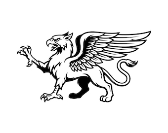 Grifo SVG, León SVG, Heráldica de Grifo SVG, Archivo de Corte de Grifo, Silueta de Grifo SVG, Imágenes prediseñadas de Grifo, Grifos Cricut, Descarga instantánea