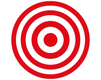 SVG de Target, SVG de Target con diana, SVG para imprimir letreros de Target, SVG de silueta de Target con diana, Silueta, Descarga instantánea