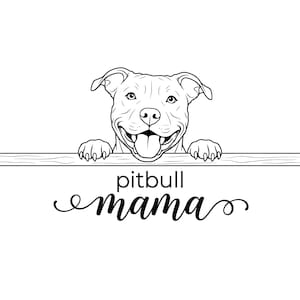 Kikar Pitbull Svg, Pitbull Mama Kikar Hund Design Svg, Söt Hundhuvud, Tassar Husdjur, Pitbull Ansikte, Roligt Djur, Direkt Nedladdning