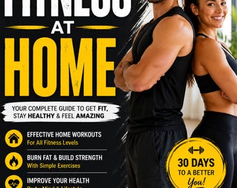 e-boek pdf Fitness thuis | Dieetplan en vetverlies | Beginner tot gevorderd | Direct downloaden