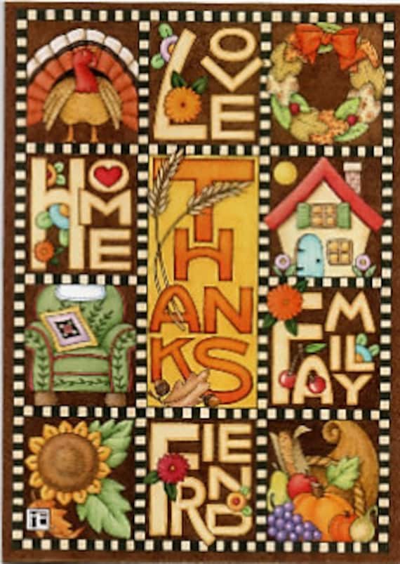 Mary Engelbreit Thanksgiving Card 