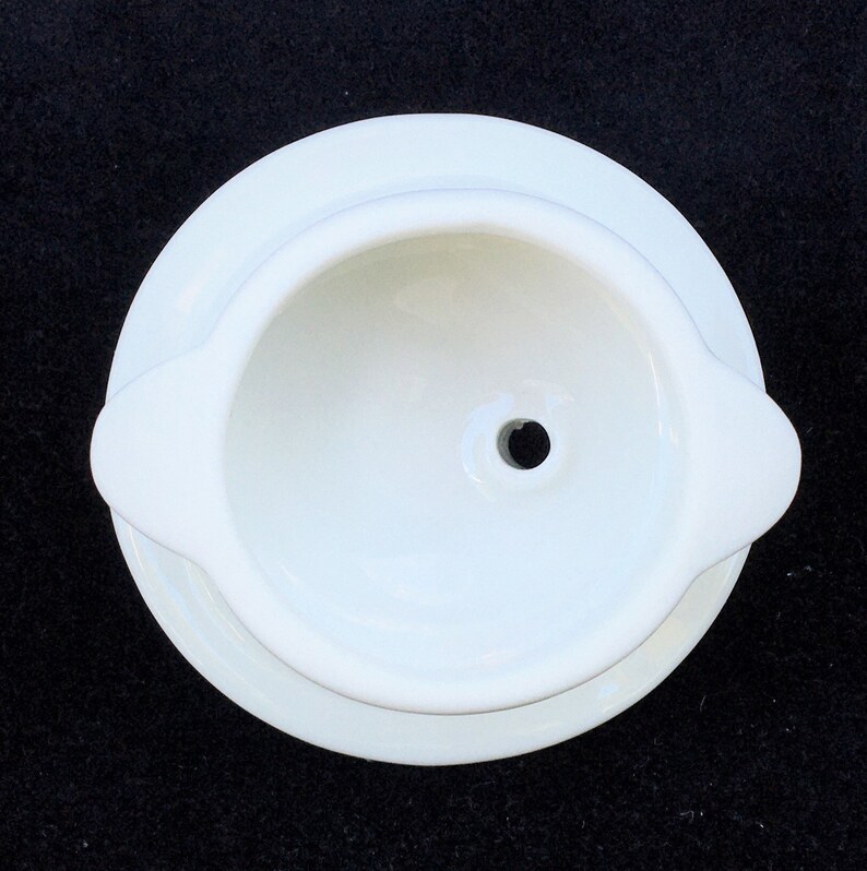 Very HTF Jackson China Restaurant Hotel Diner Airbrushed Green-on-White Mercury 10 oz Chicago Shape Teapot in Excellent Unused Condition