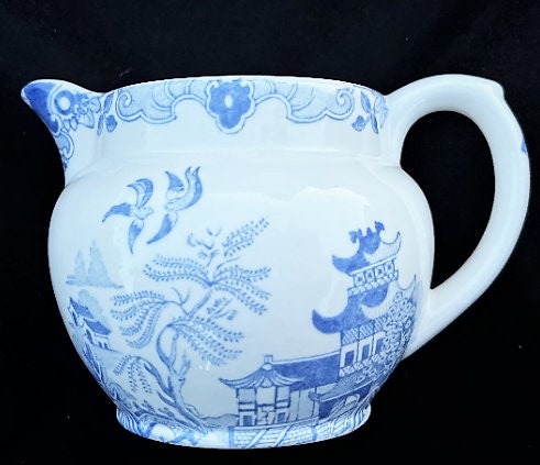 Blue Willow Pitcher - Etsy