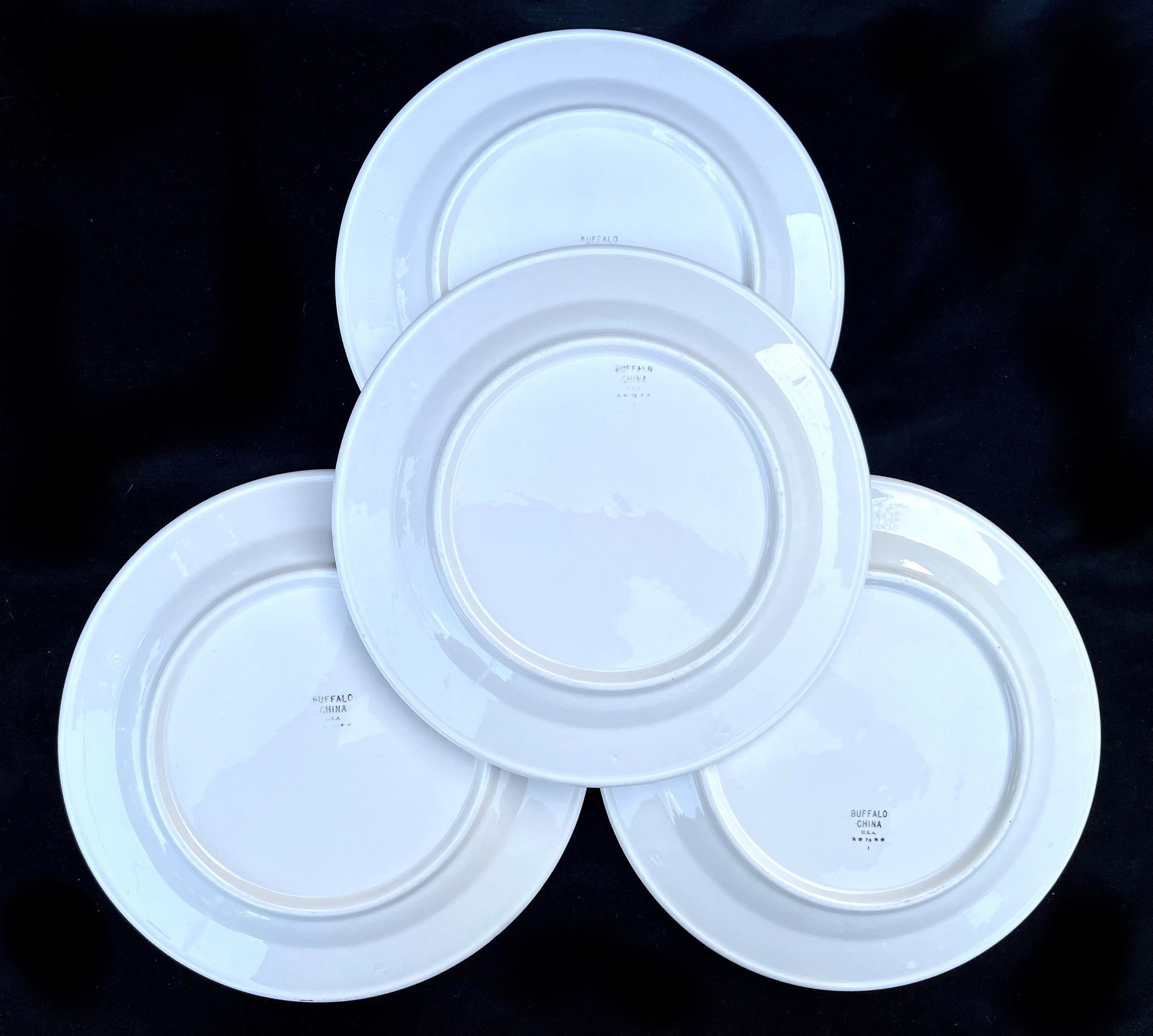 Set of 4 Buffalo China Diner Hotel Restaurant 9.5