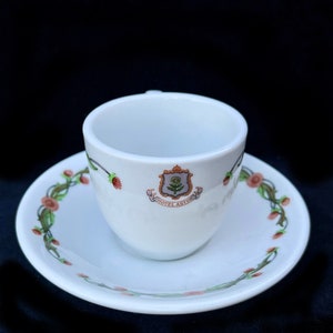 Shenango Restaurant Hotel China Hotel Astor NYC 3-oz. Demitasse Cup and Saucer in Excellent Very Lightly-Used Condition