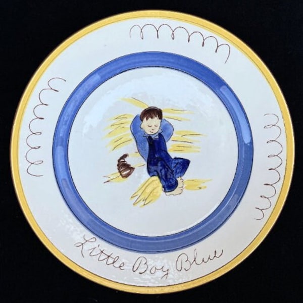 Stangl "Little Boy Blue" 9.25" Child's Luncheon Plate in Excellent Unused Condition