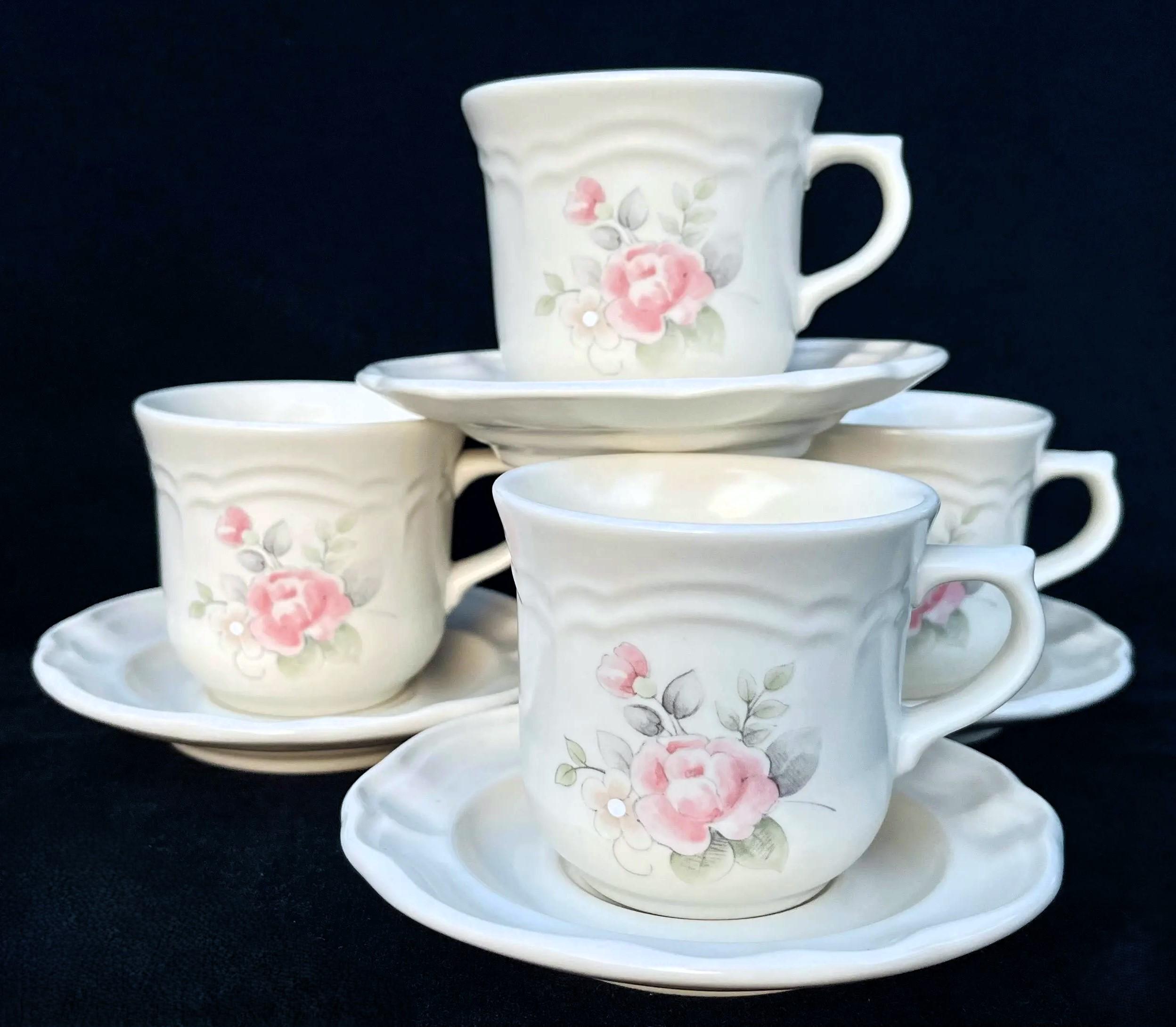 Pfaltzgraff Dishes Pfaltzgraff Tea Rose Set Of Pfaltzgraff 