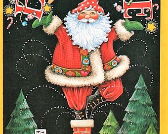 Mary Engelbreit Christmas Card "Believe III" 1996 with Coordinating Envelope in Excellent Unused Condition