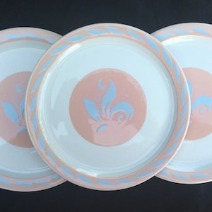 Jackson Hotel Restaurant China Airbrushed 9-3/4&quot; Dinner Plates Excellent Used Cnd