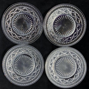 Set of 4 Imperial Cape Cod #160/5D 8" Salad Plates in Excellent Lightly-Used Vintage Condition