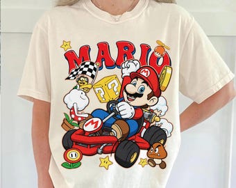 Super Mario Kart Png, Mario Birthday Png, Racing Video Game Design, Retro Gamer Png, Super Mario Bros Clipart, Mario Kart Digital Download