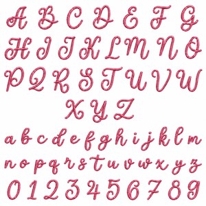 Glitter Script Embroidery Font, Textured Alphabet Design, Handwritten Decorative Monogram BX Font, Uppercase Lowercase (Digital Download)