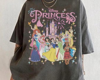 Disney Princess Disneyland PNG Bundle, Retro Castle Vacation Sublimation Design, Digital Princess Trip Download File Printable Art PNG