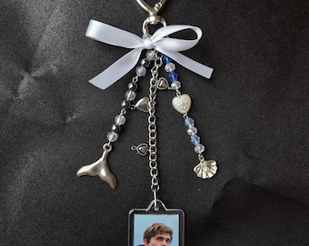 Whalefall Jay Gardiner Keychain|  Austin Abrams Fan Gift | Ocean Beaded Bag Charm