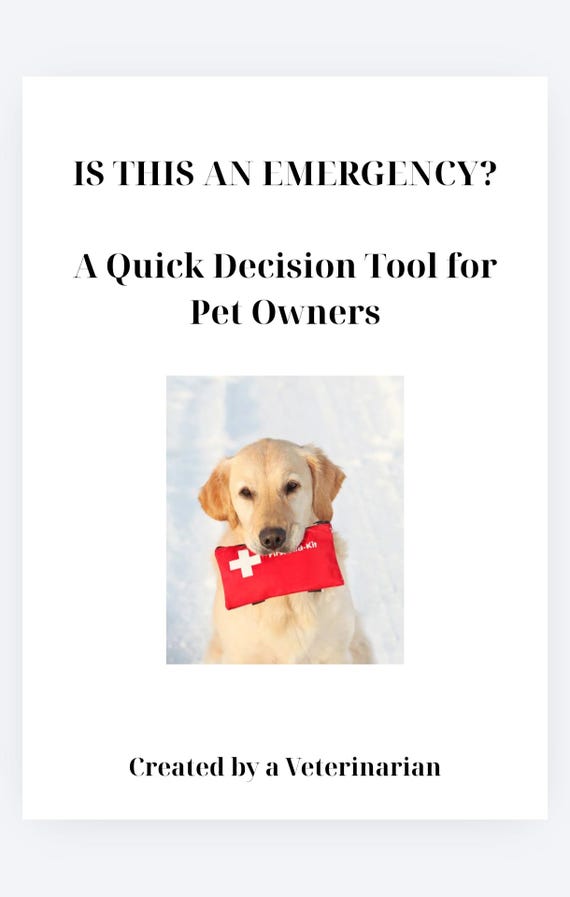 Pet Emergency Checklist: Vet Decision Tool for Dog and Cat Owners (Digital Download)