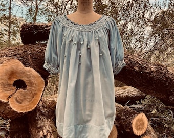 Baby blue babydoll Free People dress