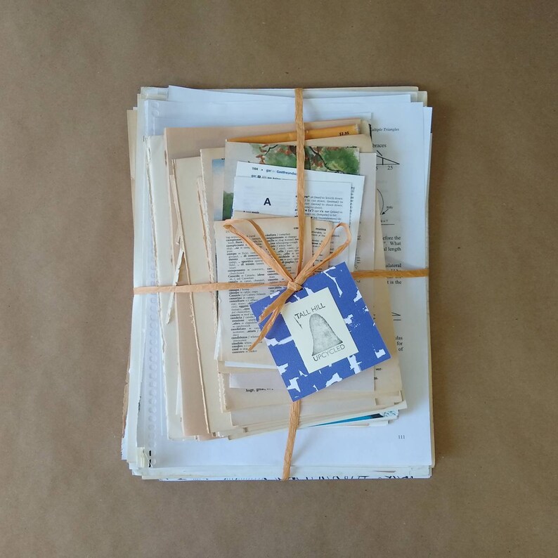 Vintage Book Pages Mixed Lot
