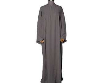 Abaya ample et respirante, grande taille, pour femmes musulmanes au quotidien