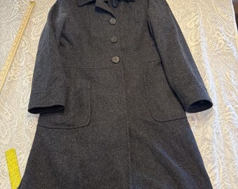 Esprit Wool Winter Coat 41" Long Warm Bought @Macys 2004 Y2K