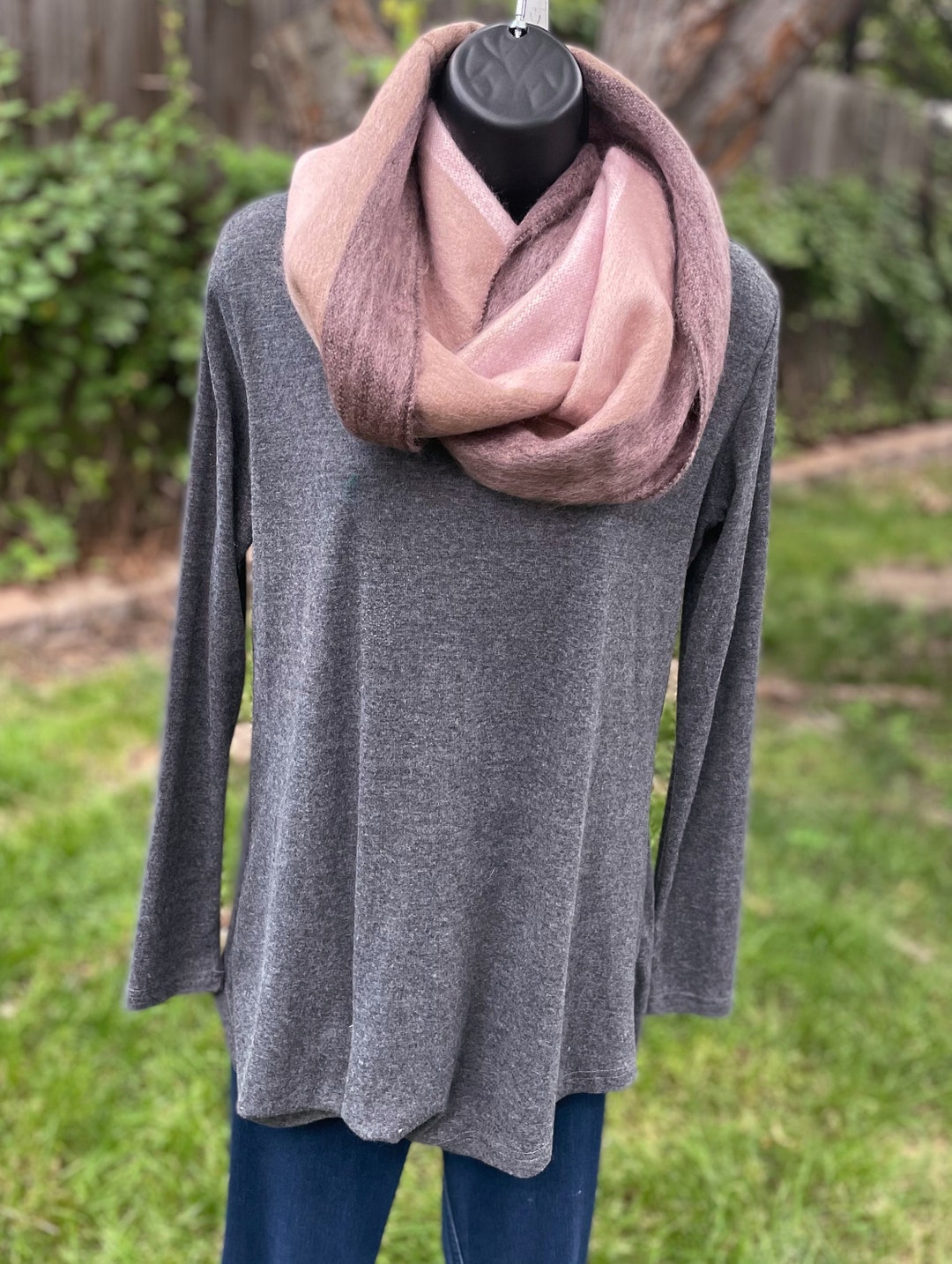 Alpaca Scarf Women, Infinity Alpaca Scarf, Soft Wool Scarf, Winter