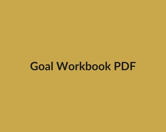 Cuaderno de trabajo para la fijación de objetivos en PDF – Sistema de planificación anual