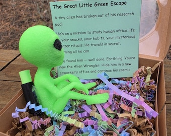Office Alien Hide and Seek Game | Desk Toy, Coworker Prank Gift