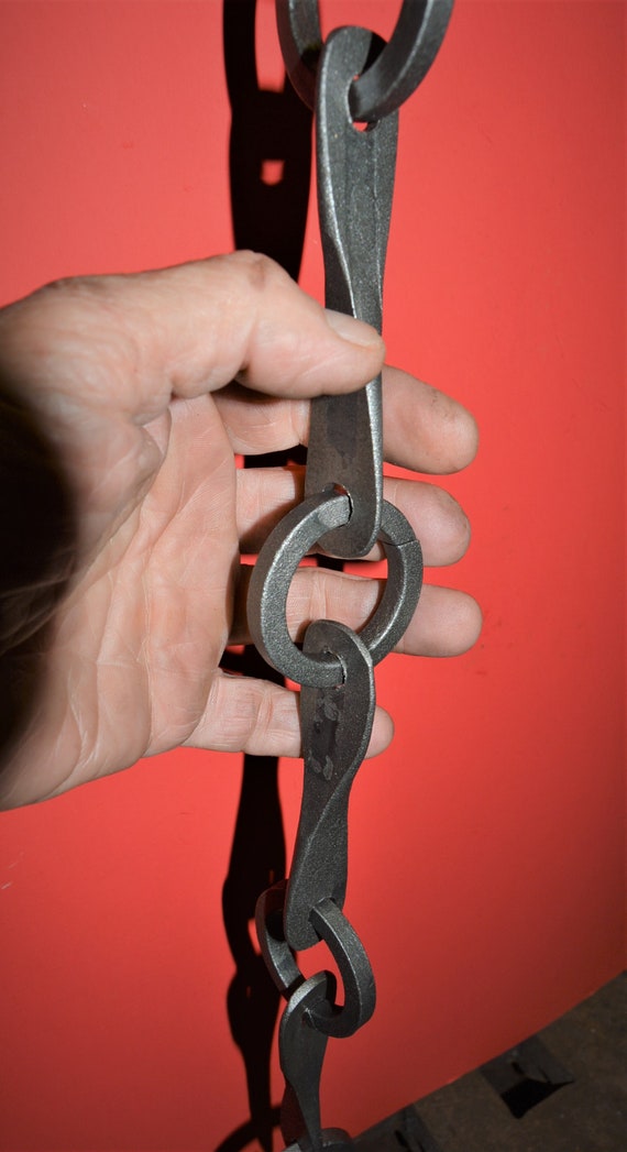 Lighting Chandelier Chain Art Deco Wrought Iron Hand Made by Etsy