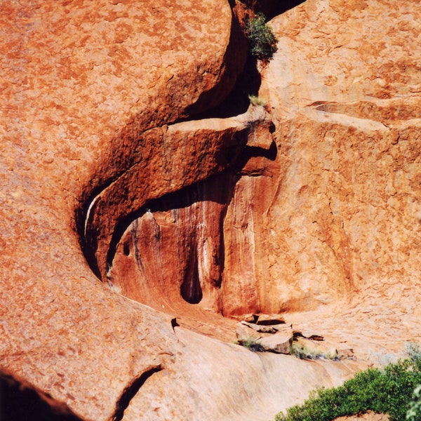 Tear Drop in Ayers Rock in the outback of Australia - 8x 10 print in an 11x14 soft white mat -  Portrait