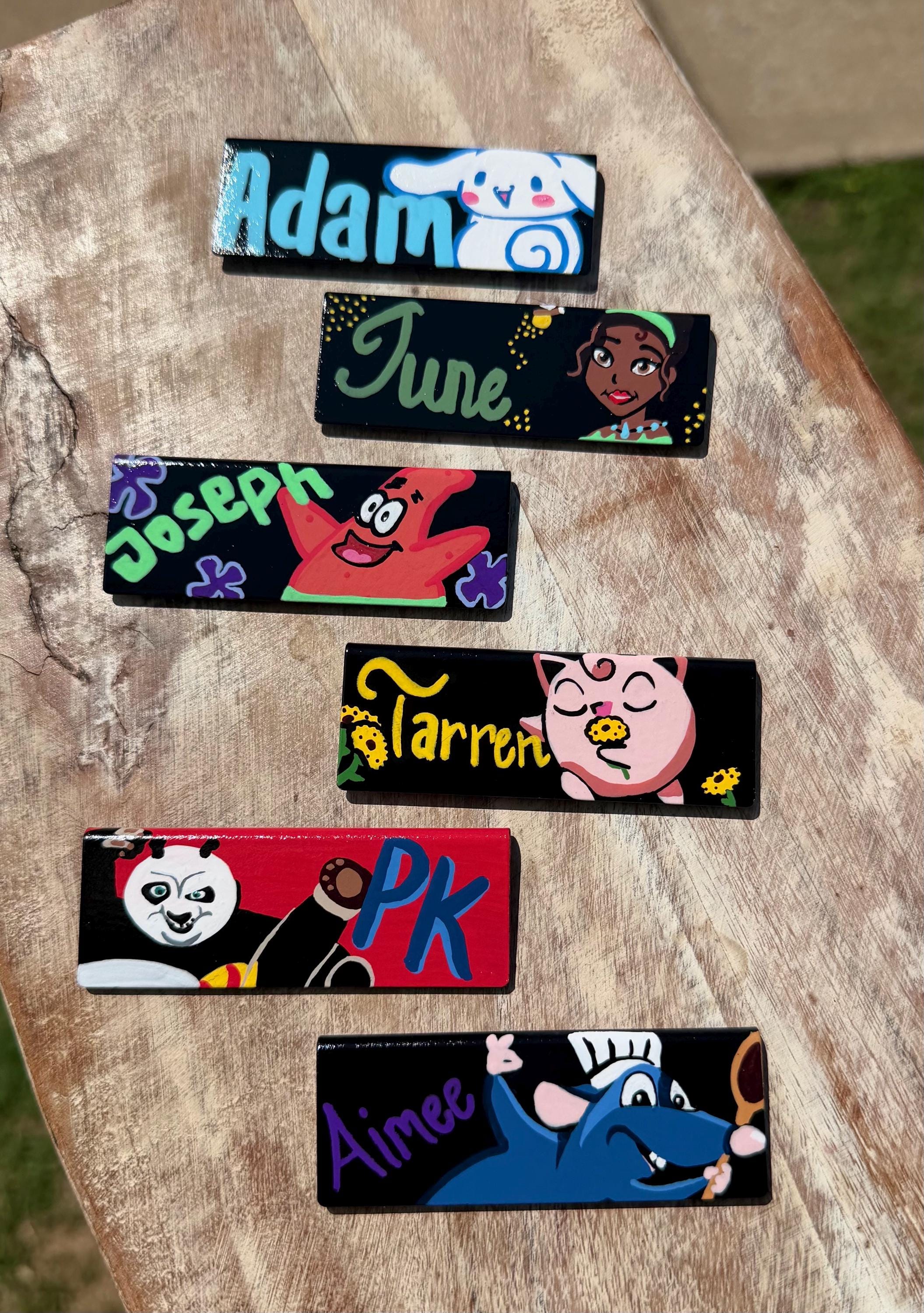 Custom Painted Starbucks Name Tag - Etsy