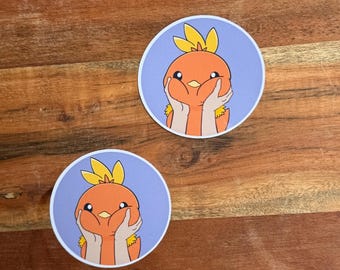 Torchic Squishy Face Sticker