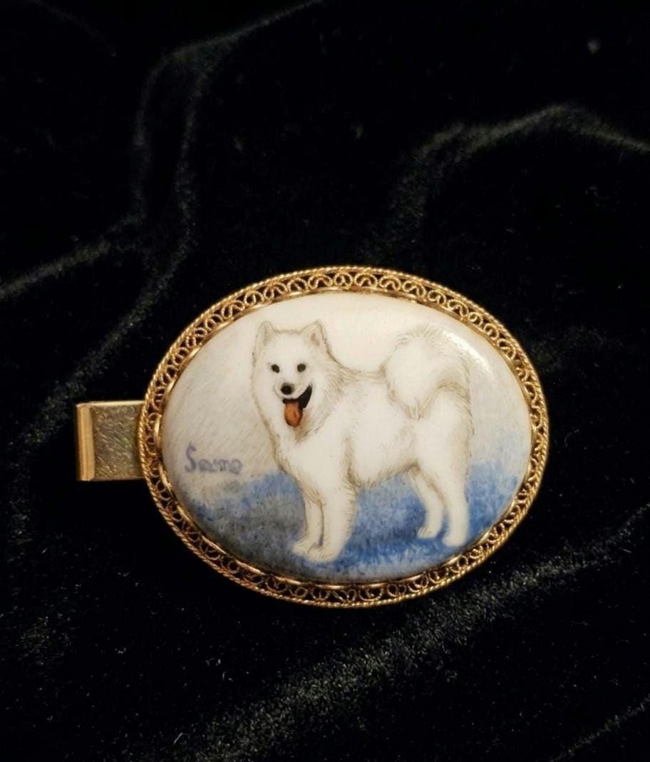 Porcelain Samoyed - Etsy