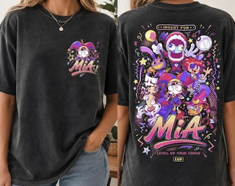 Custom Tee The Amazing Digital Circus Shirt, Personalized Tee Graphic Apparel, Front Back Print, Stylish Streetwear, Fan Gift