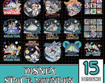 PNG Bundle, Mickey Space Mountain PNG, Retro Astronaut Digital Print, Mickey Astronaut, Retro 90's Space Mountain , Family Trip