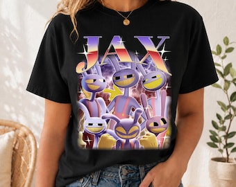 Jax The Amazing Digital Circus Bootleg T-Shirt, TADC Characters Sweatshirt, Circus Fan Gift, Anime Gift Birthday for Fan Boy Girl