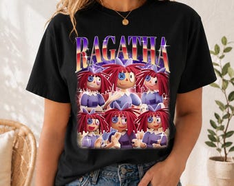 Ragatha The Amazing Digital Circus Bootleg T-Shirt, TADC Characters Sweatshirt, Circus Fan Gift, Anime Gift Birthday for Fan Boy Girl