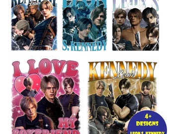 Paquete de más de 10 diseños de homenajes a Resident Evil 4, PNG vintage, archivo pirata vintage de los 90, descarga de merchandising vintage de videojuegos de terror