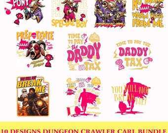 Dungeon Crawler Carl Father's Day PNG, Best Dad In The Dungeon Design, Princess Donut Gift For Dad, DCC Sublimation, Digital Download