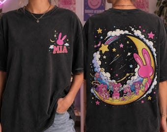 Custom Tee The Amazing Digital Circus Celestial Tee, Personalized Tee Black Cotton Apparel, Stylish Graphic, Unique Fan Gift
