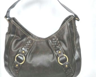 RARE Vintage Tommy Hilfiger Large Chocolate Brown Tote Purse Bag from the '90's