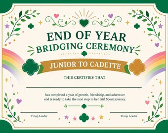 Certificato di transizione da Junior a Cadette
