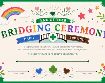 Daisy To Brownie Certificate