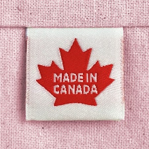 Woven Sewing Labels: 'Made in Canada' | Pack of 6