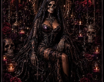 Custom Santa Muerte Ritual Service, Glamour Magie, Wohlstand, Liebe Anziehung & Spiritueller Schutz
