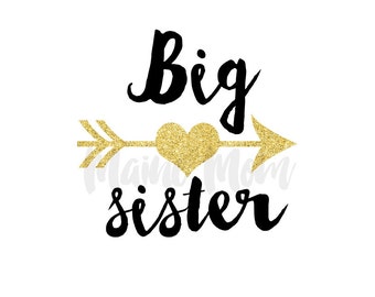 Big Sister Iron On - Etsy