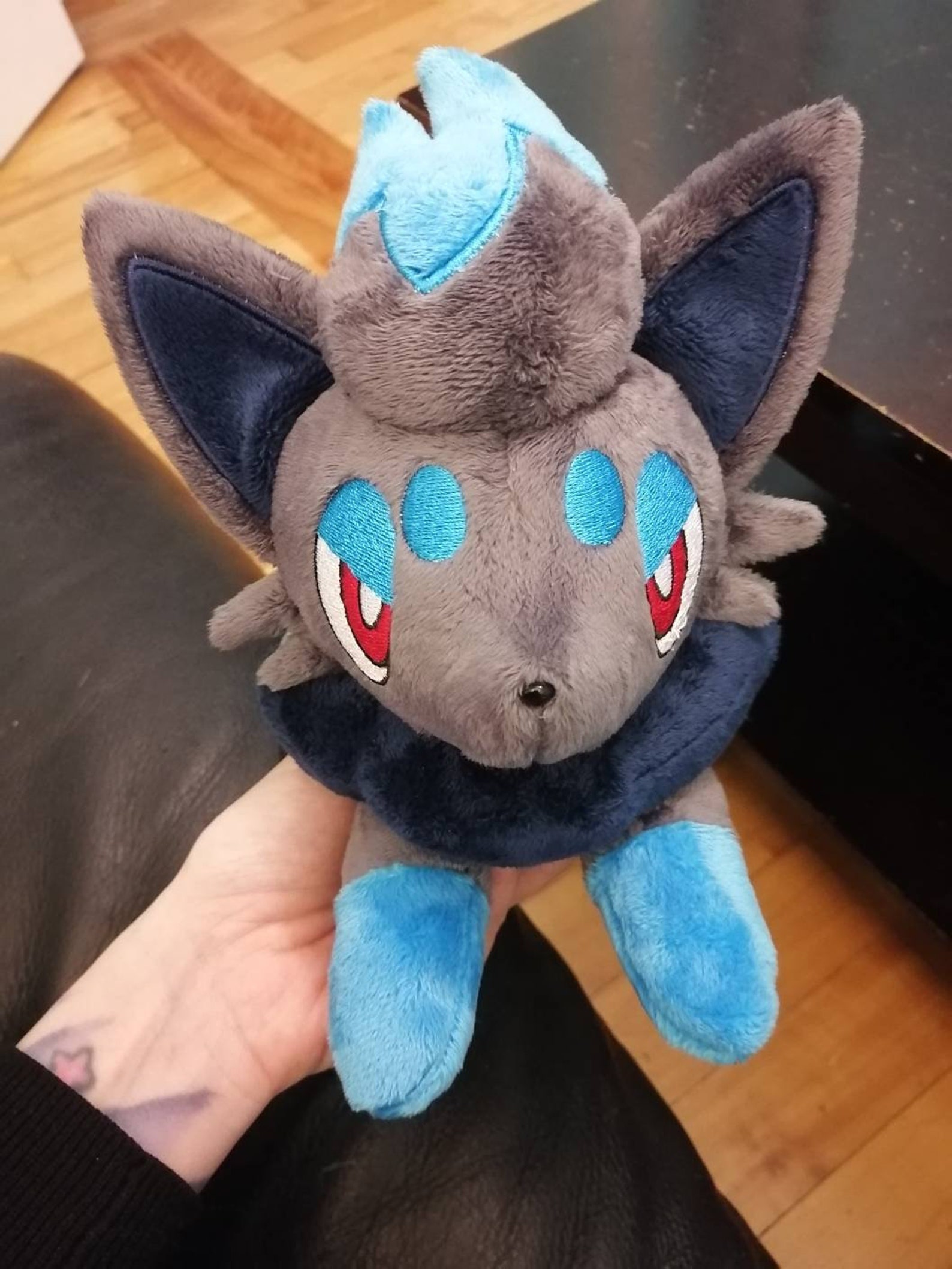 Zorua beanie style plush made to order | Etsy