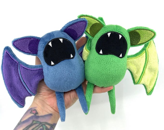 Featured listing image: Mini weighted Zubat  - made to order