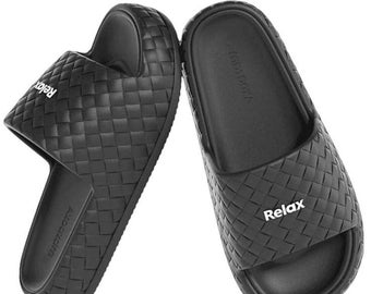 Women's Checkered Slip-On Comfort Slides